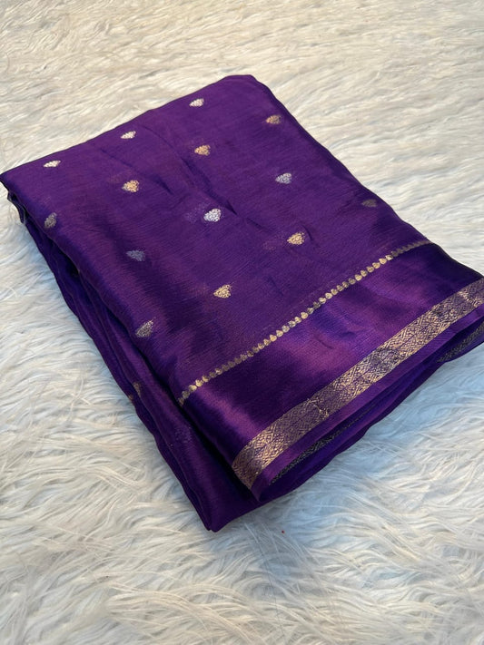 Viscose Chinon Saree - Karishma