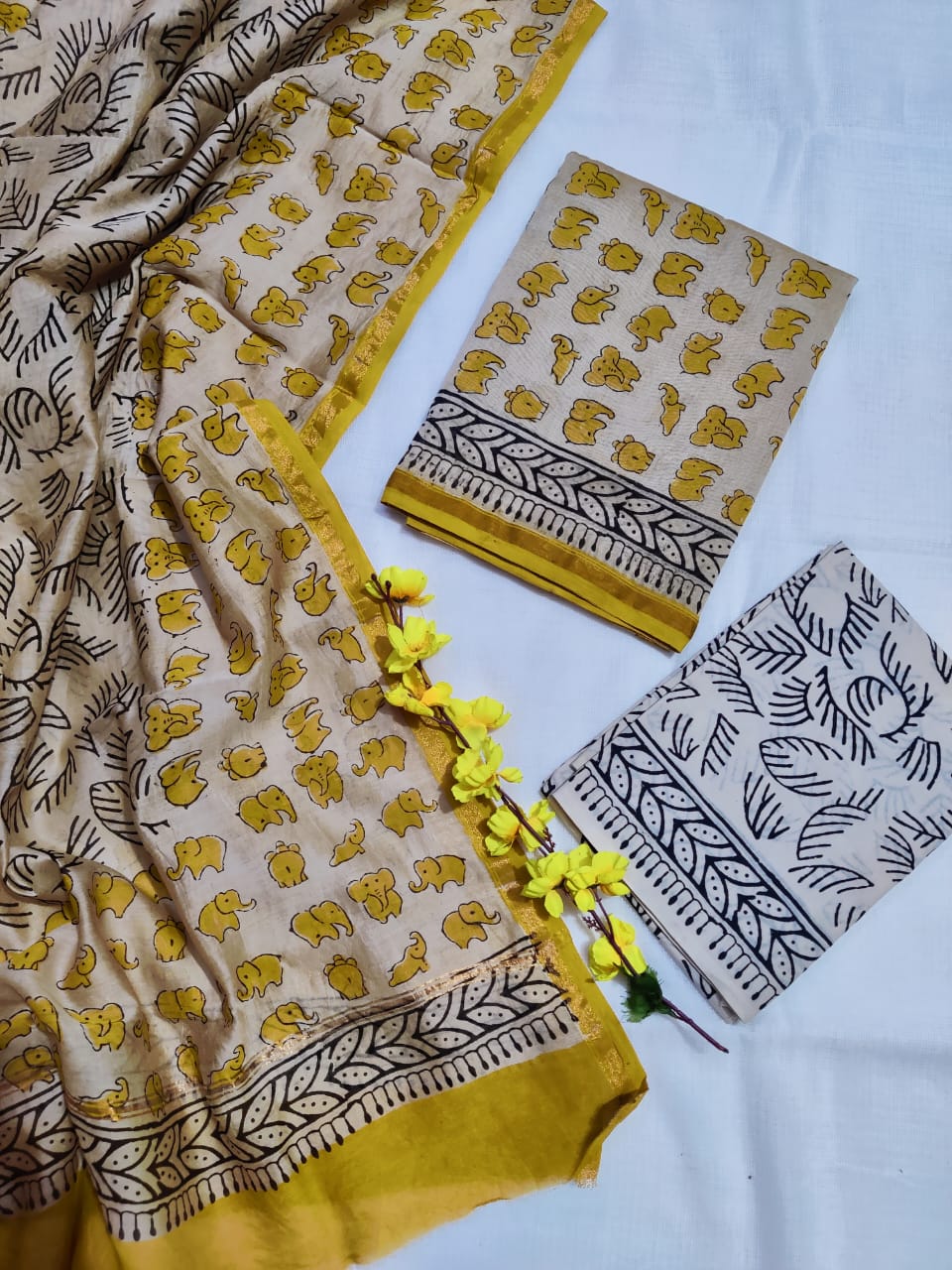 Chanderi silk suits